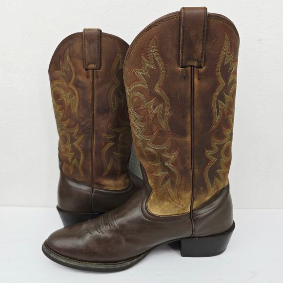 Justin Men\'s Western Boots Round Toe Brown 11 main image 6